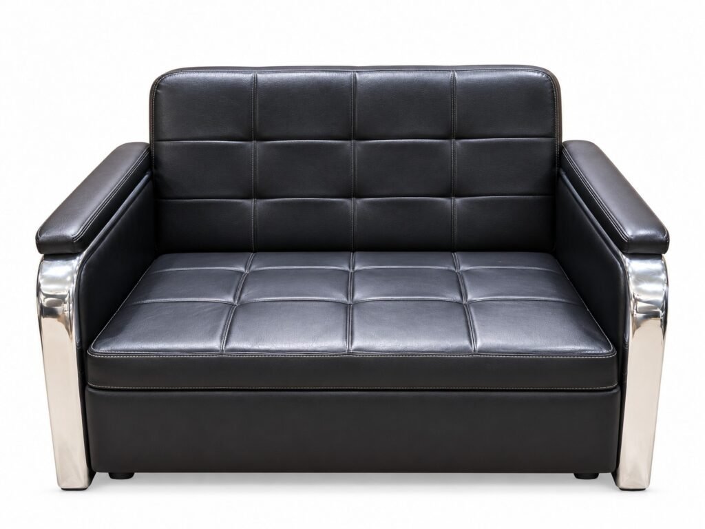 Modern Black Grid Sofa