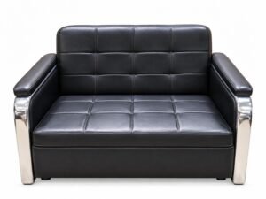 Modern Black Grid Sofa