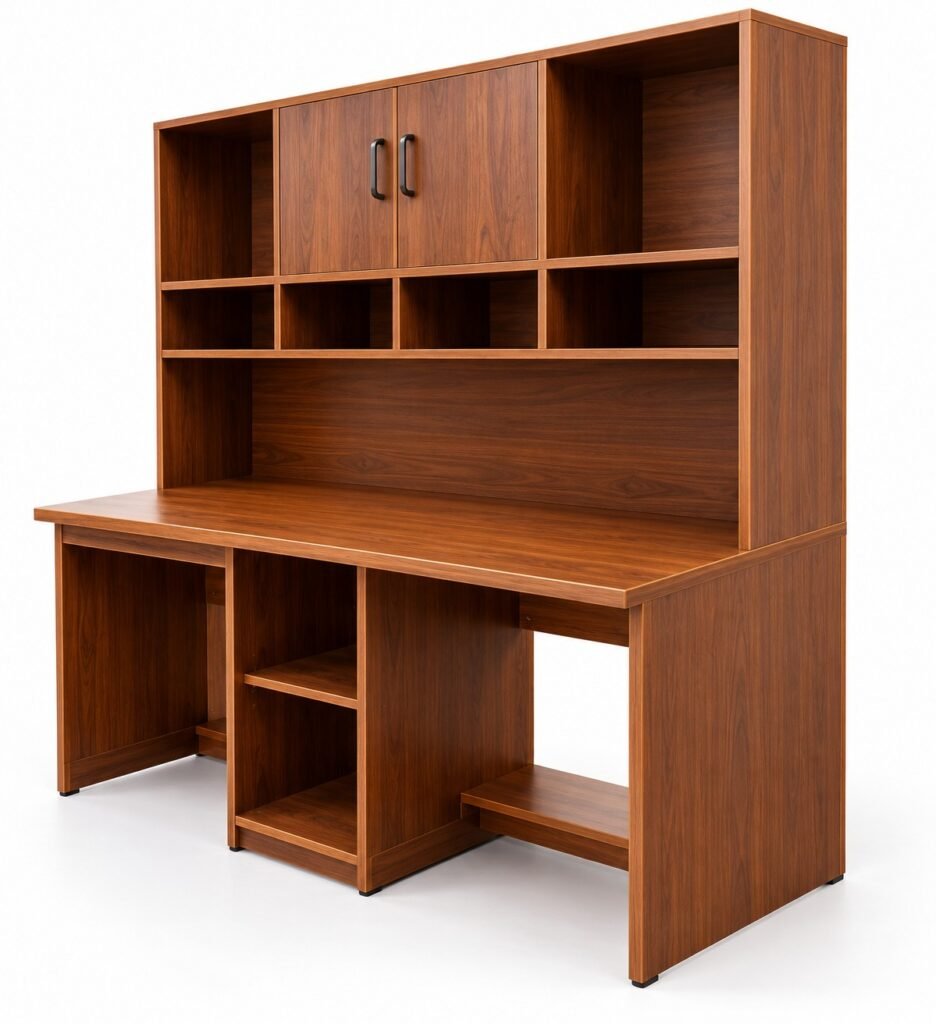 Wooden Study Table with Storage