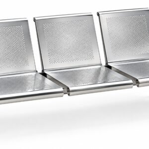 3-Seater Stainless Steel Waiting Chair