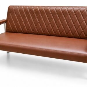 Classic Tan Quilted Visitor Chair
