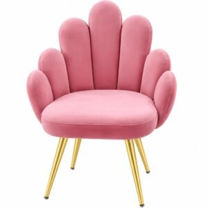 Elegant Floral Upholstered Restaurant Chair